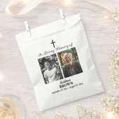 Celebration Of Life 2 Photos Funeral White Bedankzakje (Geknipt)