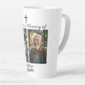 Celebration Of Life 2 Photos Funeral White Latte Mok (Rechterhoek)