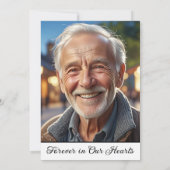 Celebration Of Life 3 Photos Funeral White Kaart (Achterkant)