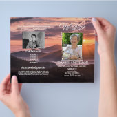 Celebration of Life Beach Funeral Service Program  Flyer (Hand)