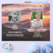 Celebration of Life Beach Funeral Service Program  Flyer (Enkel)