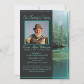 "Celebration of Life" begrafenis voor Man buitensh Kaart (Voorkant)