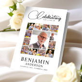 Celebration of Life Bi-Fold Funeral Program Photo Flyer