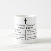Celebration Of Life Bible Verse Funeral Keepsake Koffiemok (Center)