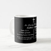 Celebration Of Life Bible Verse Funeral Keepsake Koffiemok (Voorkant links)
