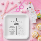 Celebration Of Life Bible Verse Funeral Papieren Bordje (Feest)