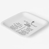 Celebration Of Life Bible Verse Funeral Papieren Bordje (Gebogen)