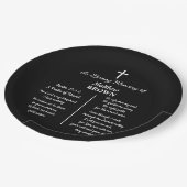 Celebration Of Life Bible Verse Funeral Papieren Bordje (Gekanteld)