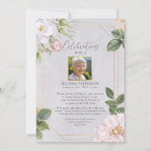 Celebration of Life  Bloemenbegrafenis foto's Kaart (Voorkant)