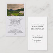 Celebration of Life Blue Green Pink Orange Visitekaartje (Voorkant / Achterkant)