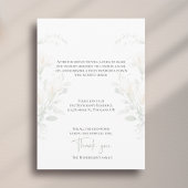 Celebration of Life Calla Lily Funeral Memorial Kaart