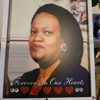 Celebration of Life Customize Photo tabletop  Reclamebord Met Voetstuk