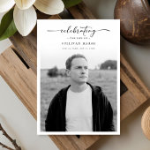 Celebration Of life Elegant Memorial Photo Funeral Programmakaart