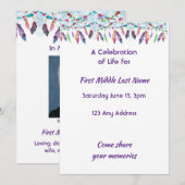 Celebration of Life Feathers Boho Tribal Native Kaart (Voorkant / Achterkant)