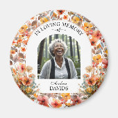 Celebration Of Life Floral Funeral Keepsake Magneet (Voorkant)