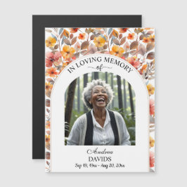 Celebration Of Life Floral Magnetic Keepsake