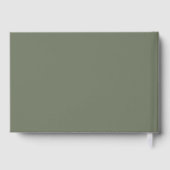 Celebration of Life Floral Memorial Green Gastenboek (Achterkant)