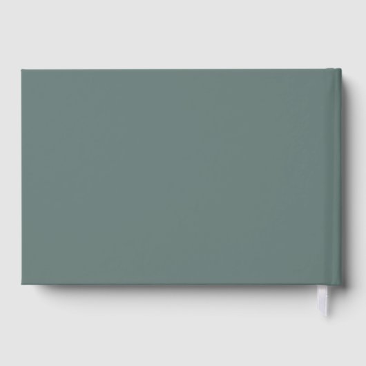 Celebration of Life Floral Memorial Green Gastenboek (Achterkant)