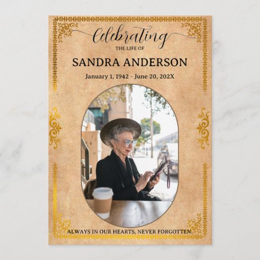 Celebration of Life – Forever In Our Hearts  Programmakaart (Voorkant)