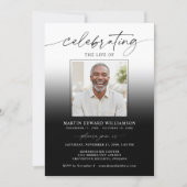 Celebration of Life Funeral 2 Photos Memorial Kaart (Voorkant)