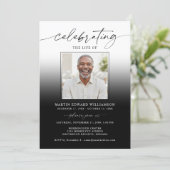 Celebration of Life Funeral 2 Photos Memorial Kaart (Staand voorkant)