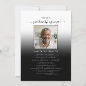 Celebration of Life Funeral 2 Photos Memorial Kaart (Achterkant)