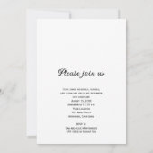 Celebration of Life Funeral Memorial Kaart (Achterkant)