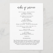 Celebration of Life Funeral Photo Memorial Programmakaart (Achterkant)