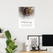 Celebration of Life Funeral Welcome Sign Poster (Thuiskantoor)