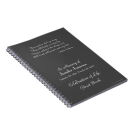 Celebration of Life Gastenboek Grijs Kies kleur Notitieboek