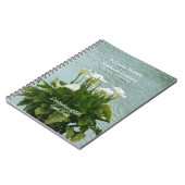 Celebration of Life Guest Book Calla Lilies Floral Notitieboek (Linkerzijde)