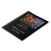 Celebration of Life Guest Book, Orange Poppies Notitieboek (Linkerzijde)