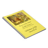 Celebration of Life Guest Book, Yellow Butterfly  Notitieboek (Rechterzijde)