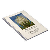 Celebration of Life Guest Book, Yucca in Bloom Notitieboek (Rechterzijde)