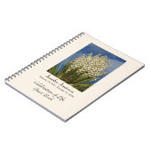 Celebration of Life Guest Book, Yucca in Bloom Notitieboek (Linkerzijde)