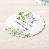 Celebration Of Life Hummingbirds Floral  Kartonnen Onderzetters (Gekanteld)