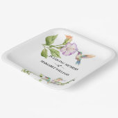 Celebration Of Life Hummingbirds Floral Papieren Bordje (Gebogen)