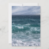 Celebration of Life Invite Ocean Sea Beach Kaart (Achterkant)