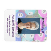 Celebration of Life Keepsake invite Bingo Game  Magneet (Horizontaal)