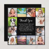 Celebration of Life Memorial 12 Photo Bedankkaart (Voorkant / Achterkant)