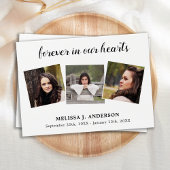 Celebration of Life Memorial 3 Foto Gebed Kaarten Visitekaartje