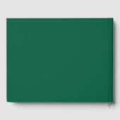 Celebration of Life Memorial–Elegant Minimal Green Gastenboek (Achterkant)