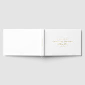 Celebration of Life Memorial–Elegant Minimal White Gastenboek (Volledig)