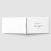 Celebration of Life Memorial–Elegant Minimal White Gastenboek (Volledig)