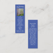 Celebration of Life Memorial Sympathy Prayer Kaart Contactkaartje (Voorkant / Achterkant)