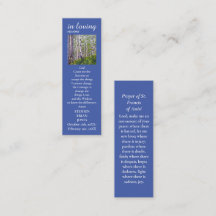 Celebration of Life Memorial Sympathy Prayer Kaart