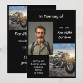 Celebration of Life  Motorcycle Biker Chopper Kaart (Voorkant / Achterkant)