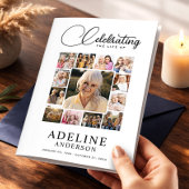 Celebration of Life Obituary Photo Bifold Funeral Flyer