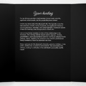 Celebration Of Life Obituary Service Order Funeral Drieluik Programma (Binnenkant midden)