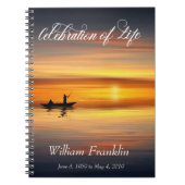 Celebration of Life Ocean Sunset Lake Guest Book Notitieboek (Voorkant)